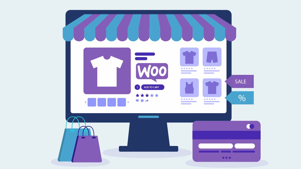 Schermo diviso che mostra un negozio WooCommerce con tema standard a sinistra e un frontend Next.js personalizzato a destra
