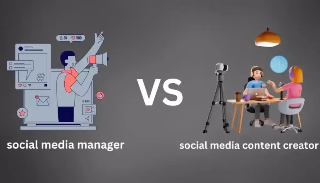 Social Media Maanger Vs Content Creator